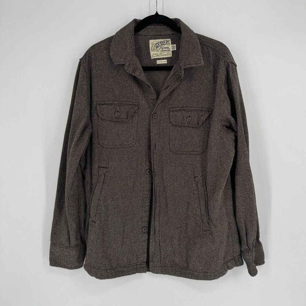 Grayers shirt jacket mens large L brown outdoor trail gorpcore cpo fall camping